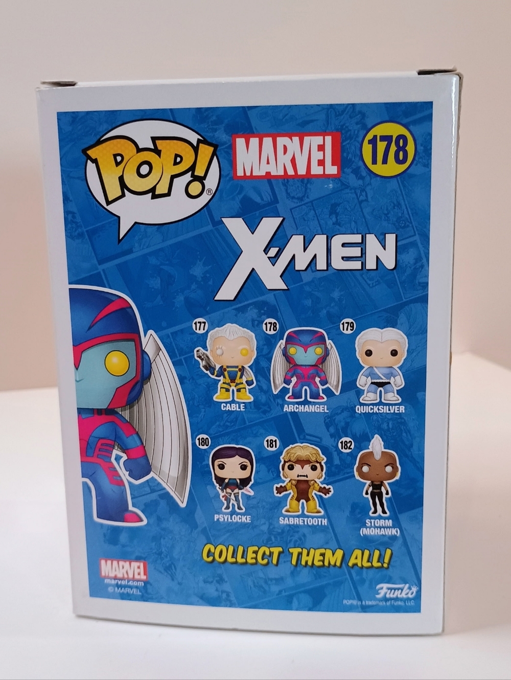 Funko Pop! X-Men Archangel Vinyl Figure - Blue, Pink & Yellow - Picture 3 of 6